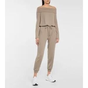 LANSTON Off Shoulder Jumpsuit Beige M – NWT $209 Retail